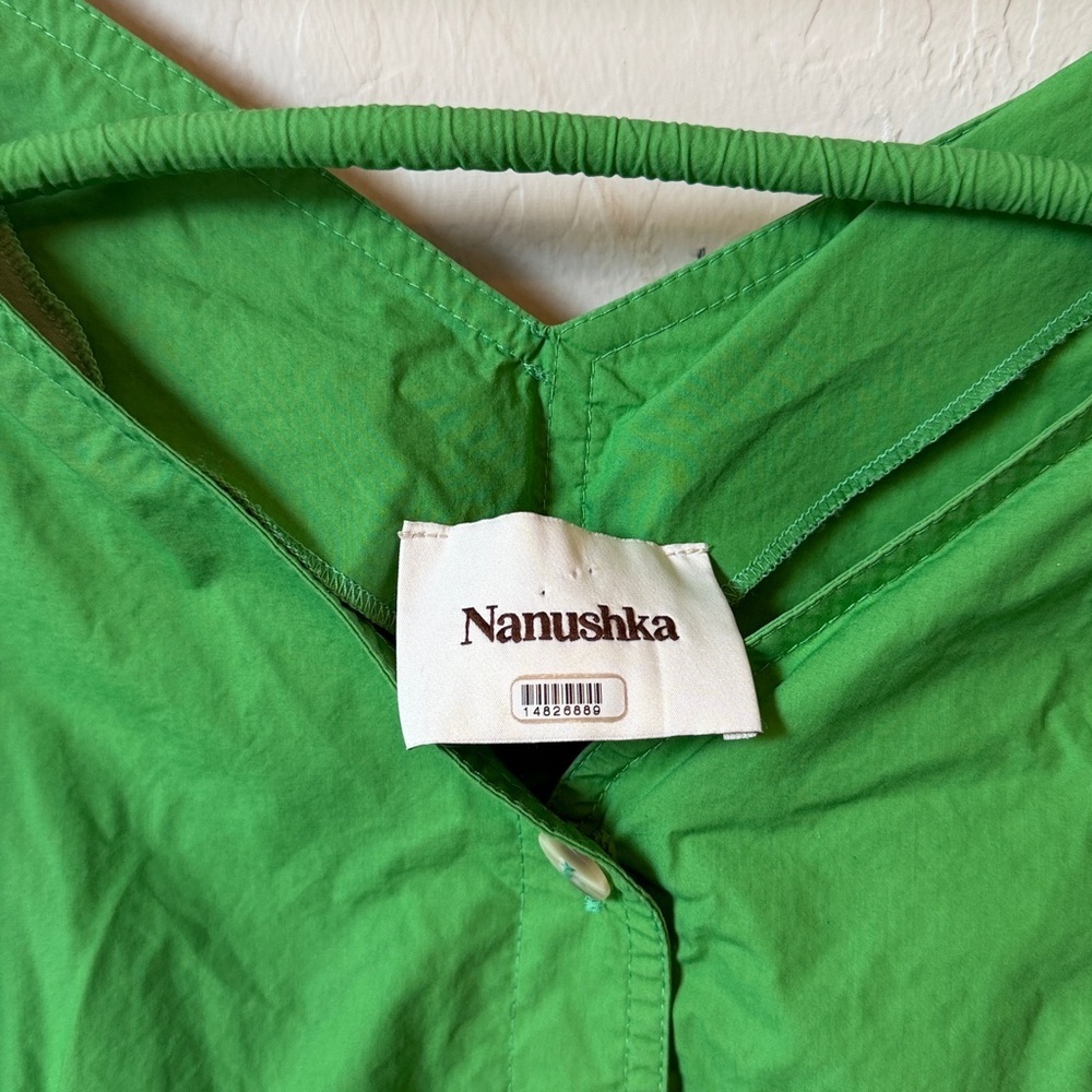 NANUSHKA Alyssa cold-shoulder cotton-poplin mini dress XS - Picture 6 of 8